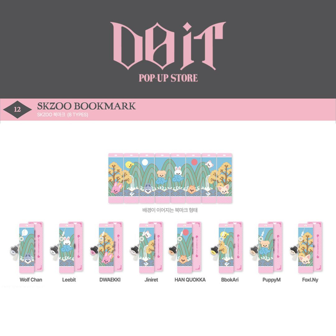 Stray Kids 'DO IT' POP-UP STORE Official MD - SKZOO Bookmark – K