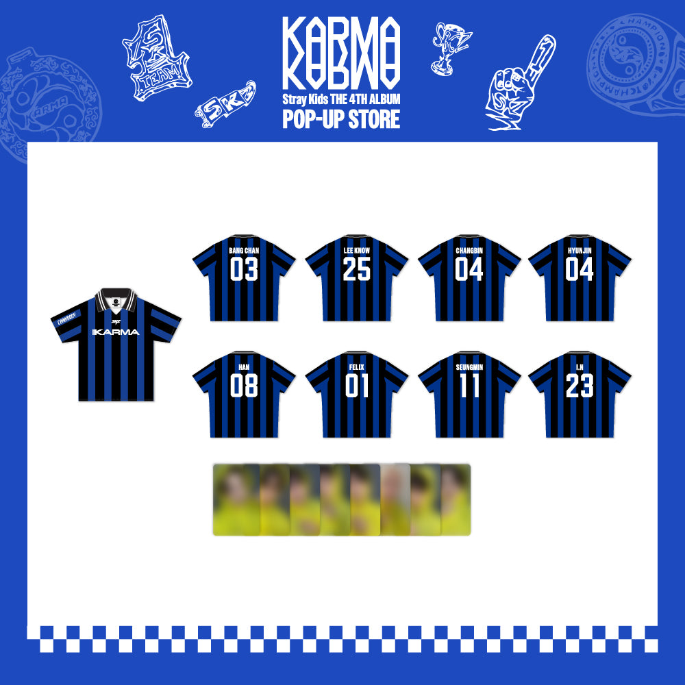 [PREORDER] Stray Kids 'KARMA' POPUP STORE Official MD  - Uniform T-Shirt