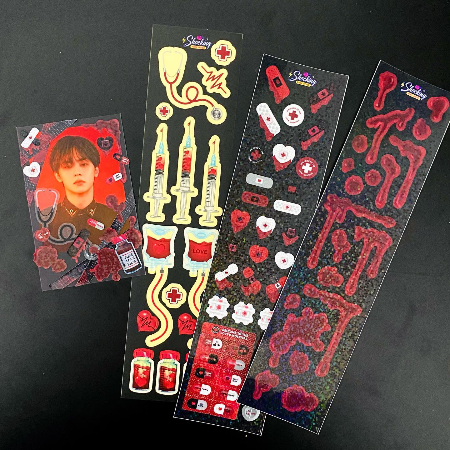 Soching Sticker Shocking Pink Rose Sticker - Prescription is Love – K-POP BAZAAR