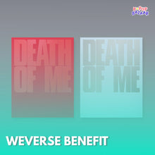 Load image into Gallery viewer, [PREORDER] EVAN 1st Mini Album 'DEATH OF ME' + Weverse Shop Benefit
