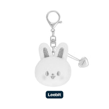 Load image into Gallery viewer, Stray Kids World Tour &#39;dominATE : celebrATE&#39; Official MD - SKZOO Face Keyring (Silver Ver.)

