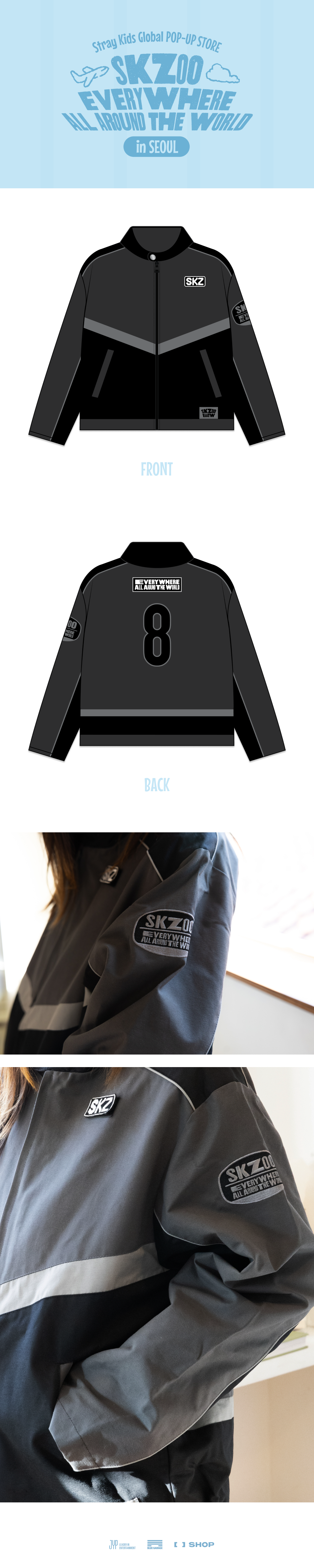 straykids ポップアップ レーシングジャケット ジャケット Stray Kids 'SKZOO EVERYWHERE ALL AROUND THE WORLD in SEOUL