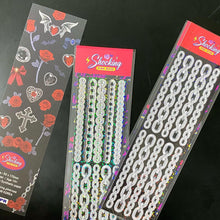 Load image into Gallery viewer, Shocking Pink Rose Sticker - Silver Chain
