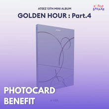 Load image into Gallery viewer, [PREORDER] ATEEZ 13th Mini Album 'GOLDEN HOUR : Part.4' + Store Benefit
