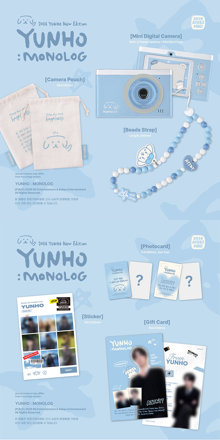 ATEEZ 2026 HAPPY BIRTHDAY MD - 'YUNHO: MONOLOG' – K-POP BAZAAR
