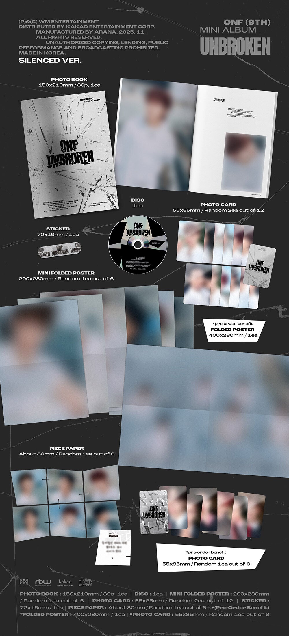 [PREORDER] ONF 9th Mini Album 'UNBROKEN'