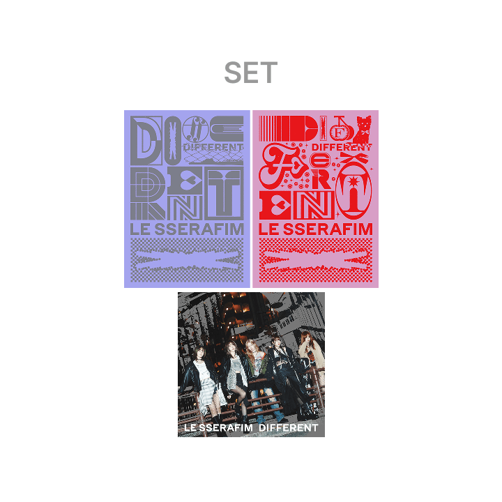 [PREORDER] LE SSERAFIM JAPAN 4th Single 'DIFFERENT' (3SET)