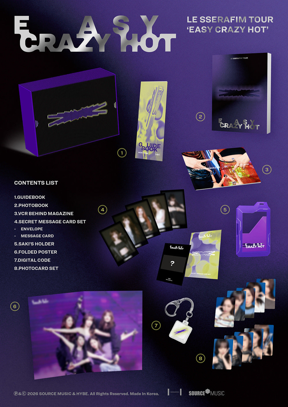 PREORDER] LE SSERAFIM TOUR 'EASY CRAZY HOT' ENCORE IN SEOUL DC – K