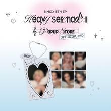 Load image into Gallery viewer, NMIXX 5th EP 'Heavy Serenade' Pop-up Store Official MD - Photocard Holder Keyring &amp; Photocard Set
