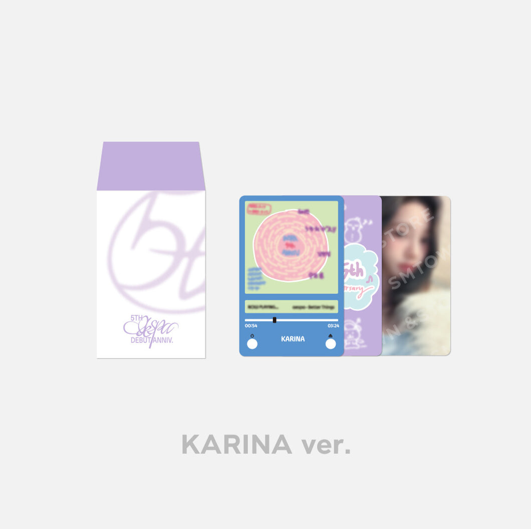 [PREORDER] aespa 5th Anniversary Official MD - Lucky Card Set