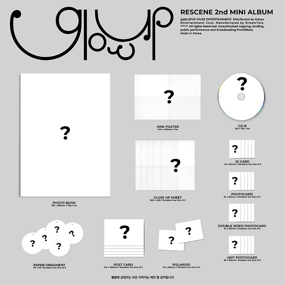 [PREORDER] RESCENE 2nd Mini Album &lsquo;Glow Up&rsquo; – K-POP BAZAAR