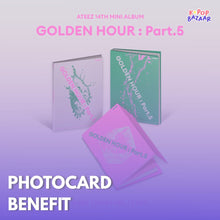 Load image into Gallery viewer, [PREORDER] ATEEZ 14th Mini Album 'GOLDEN HOUR : Part.5' + Store Benefit
