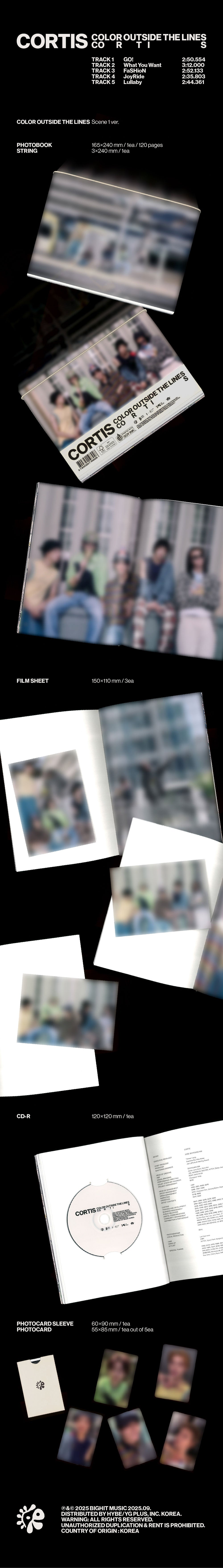 CORTIS 1st Mini Album 'COLOR OUTSIDE THE LINES'