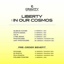 Load image into Gallery viewer, CRAVITY - 1st Full Album Part.2 &#39;LIBERTY : IN OUR COSMOS&#39;
