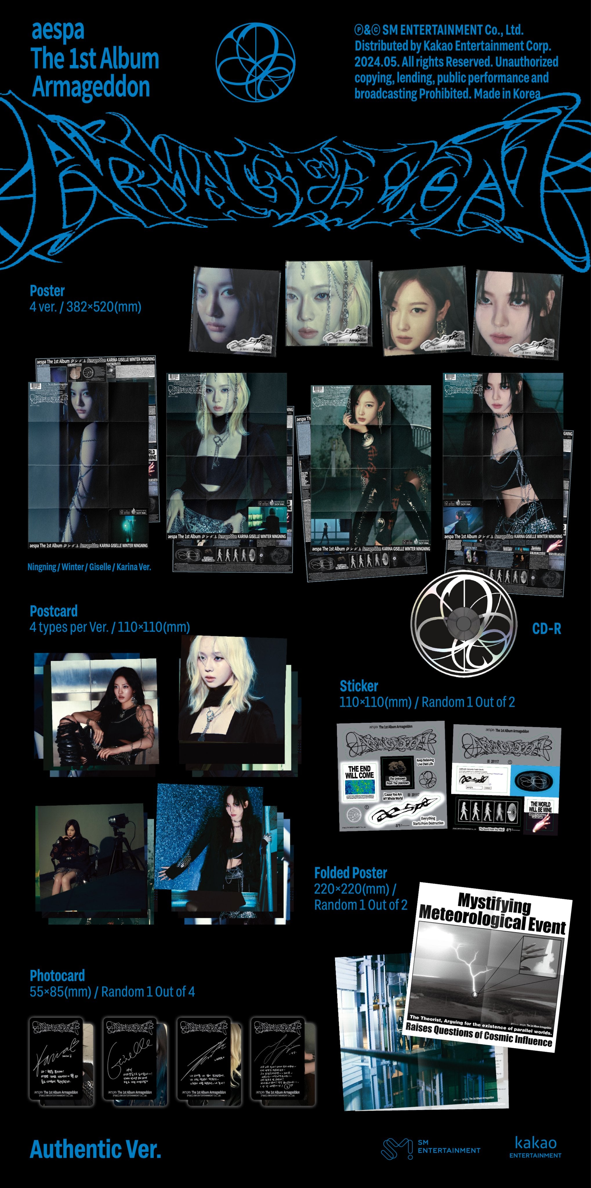 aespa 1st Full Album 'Armageddon' (Poster Ver.) – K-POP BAZAAR