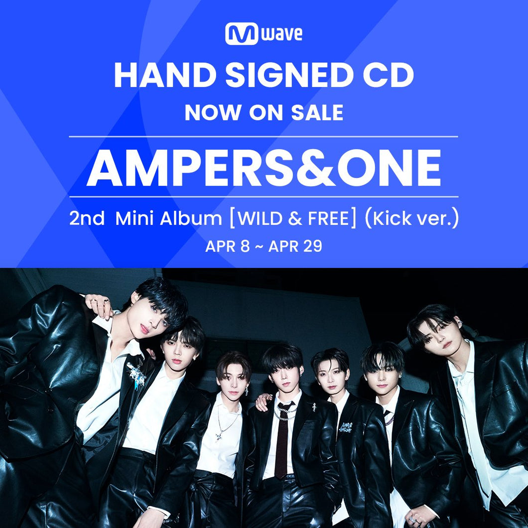 AMPERS&ONE 2nd Mini Album 'WILD&FREE' (Kick Ver.) - Mwave Signed by All Members