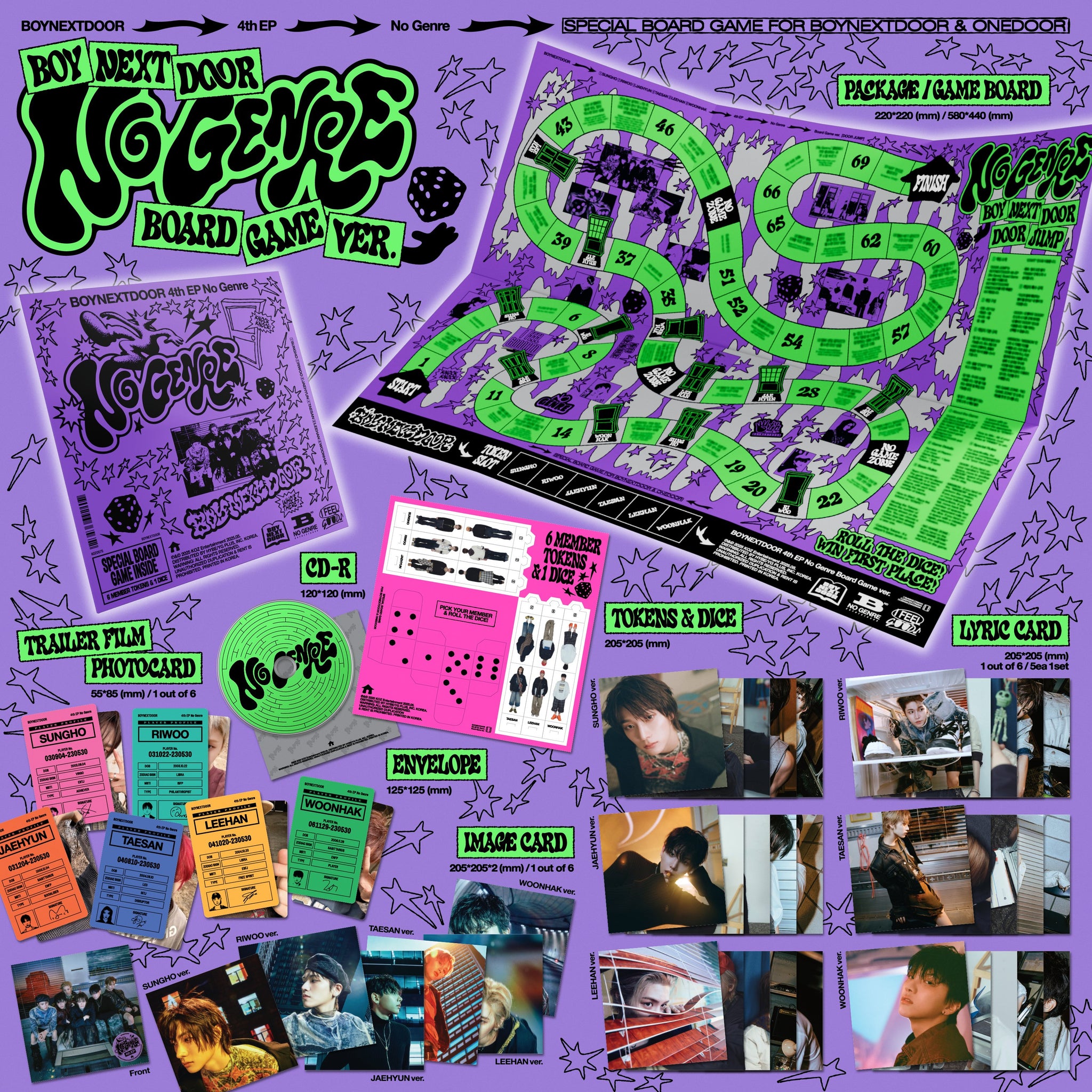 BOYNEXTDOOR 4th EP 'No Genre' (Board Game Ver.) – K-POP BAZAAR