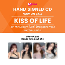 Load image into Gallery viewer, KISS OF LIFE 4th Mini Album &#39;224&#39; (Magazine Ver.) - Mwave Signed by All Members
