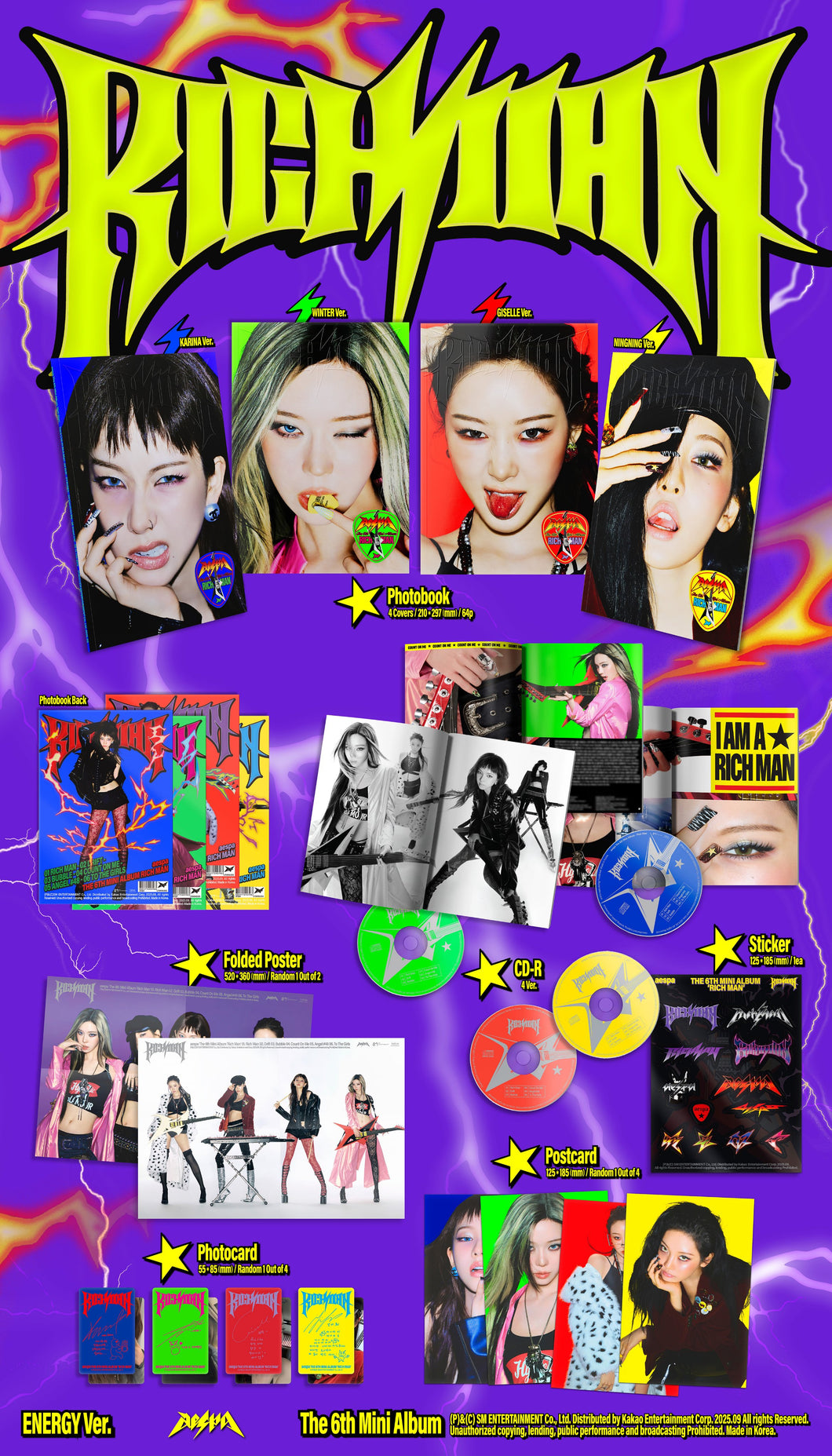 aespa 6th Mini Album 'Rich Man' (Energy Ver.)