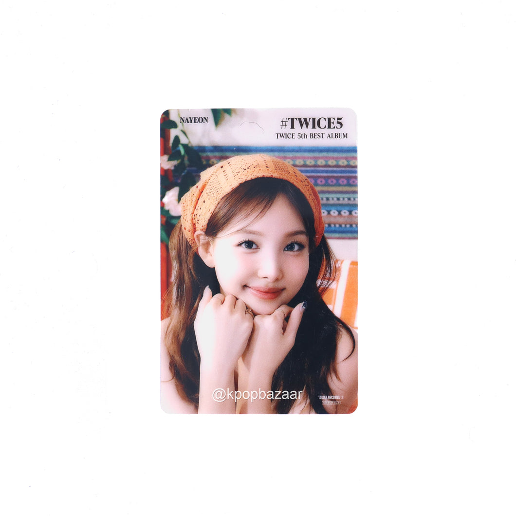 TWICE '#TWICE5' Tower Records POB Benefit Photocard