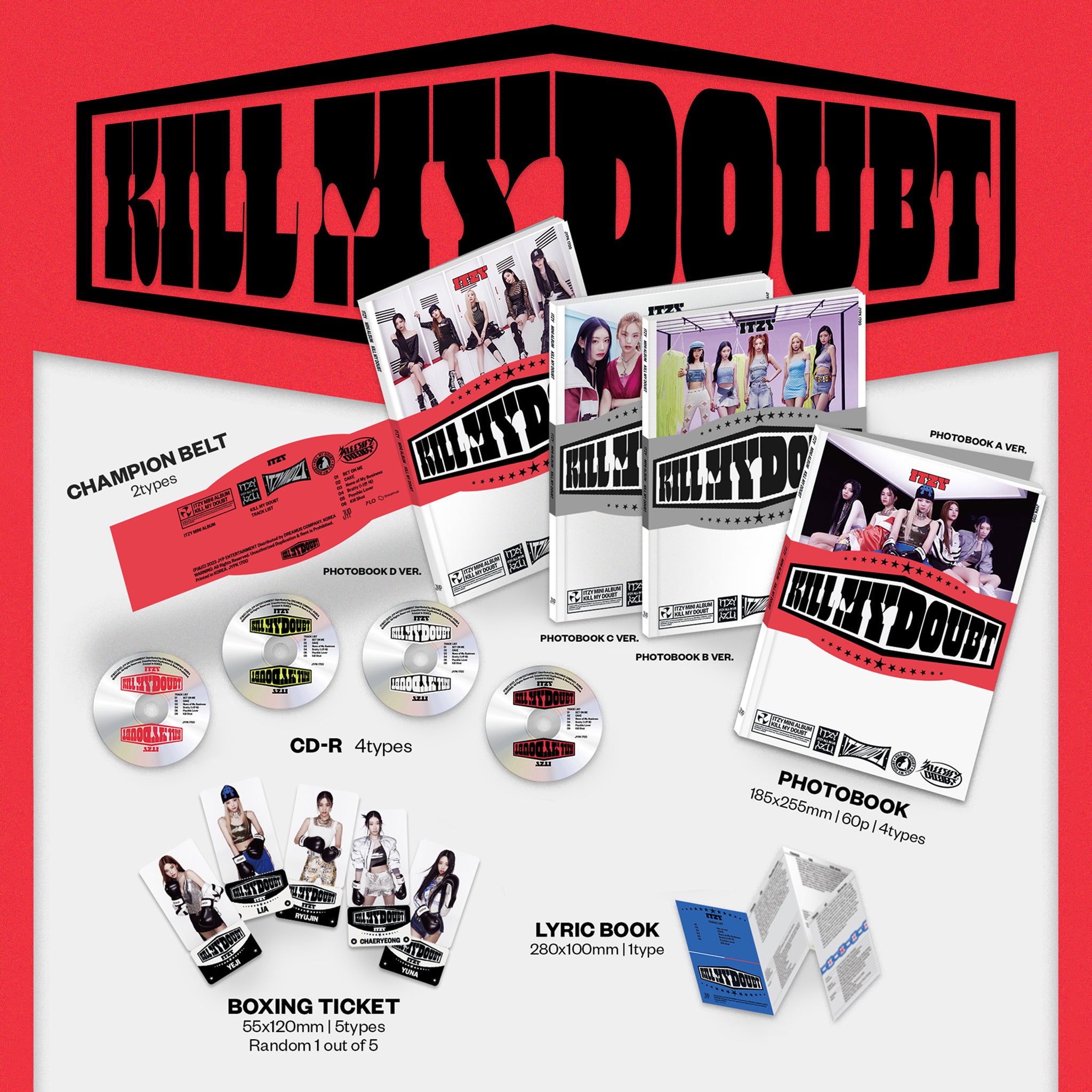 ITZY KILL MY DOUBT ポップアップ Tシャツ Lサイズ