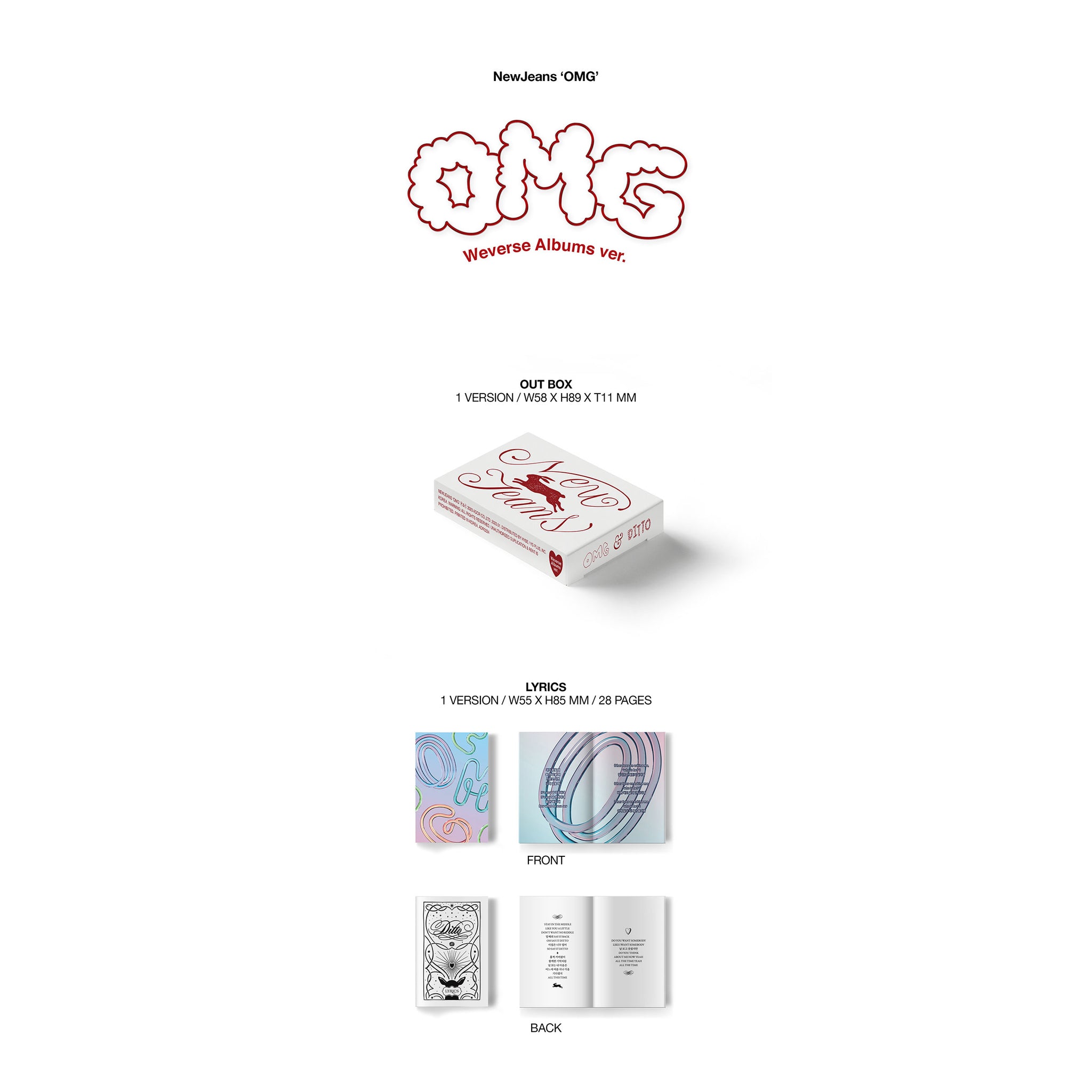NewJeans - OMG Album (Weverse Albums ver.) – K-POP BAZAAR