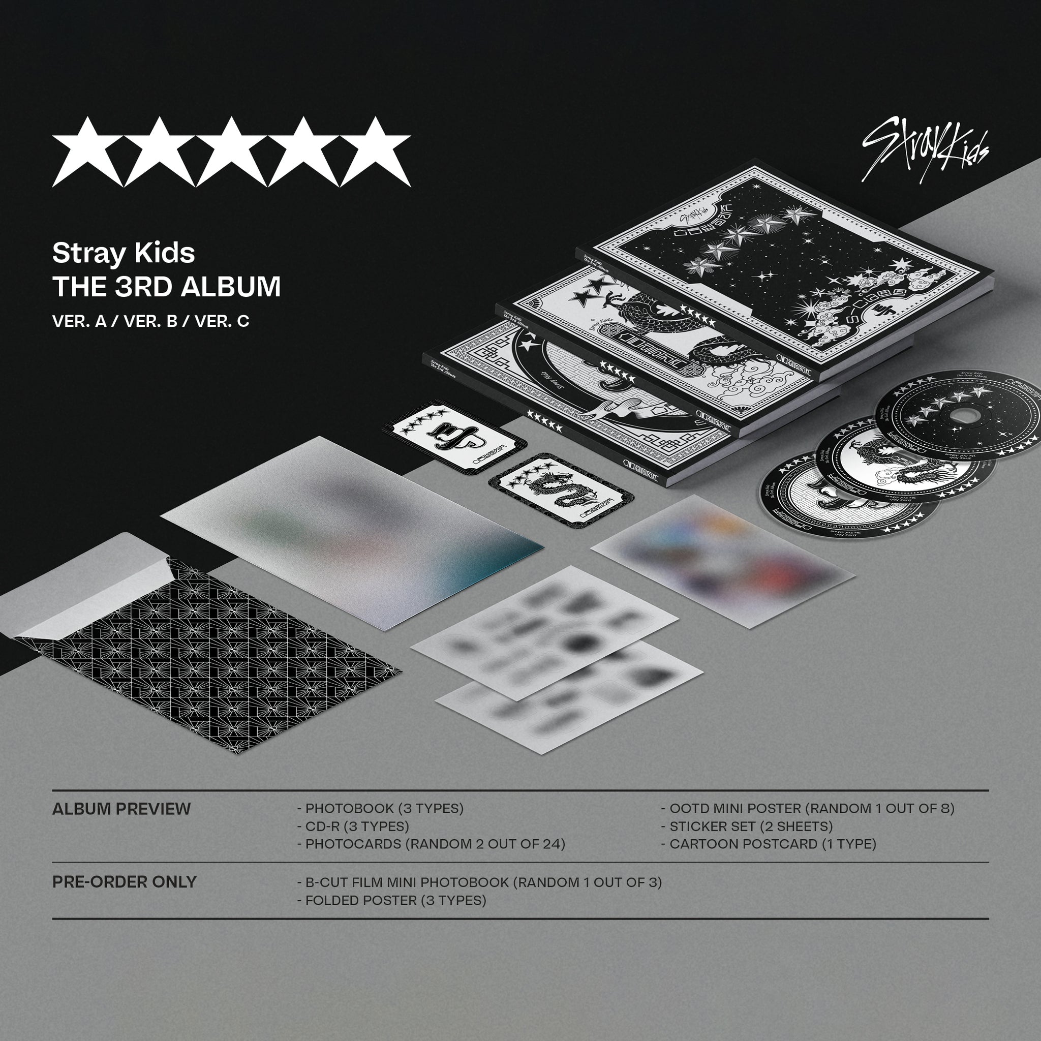 Stray Kids The 3rd Album '5-STAR' (Standard Edition) – K-POP BAZAAR