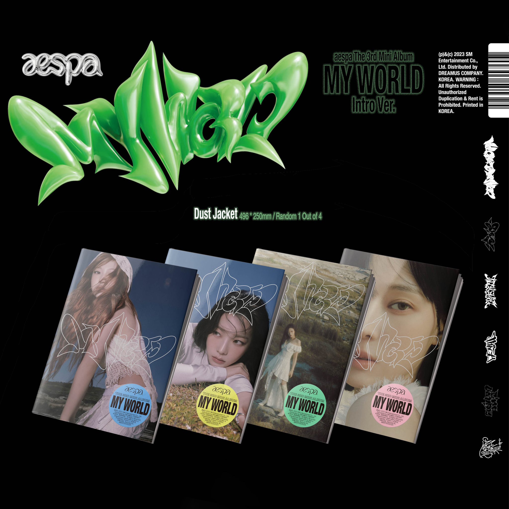 K-POP AESPA 3rd Mini Album MY WORLD Intro GISELLE Ver. CD P.Book Photocard Gift