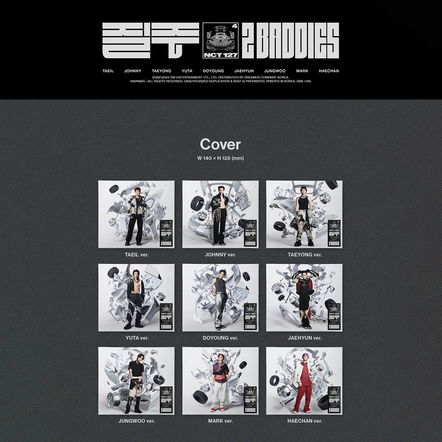 NCT127 4th Full Album '질주(2 Baddies)' (Digipack Ver.) – K-POP BAZAAR