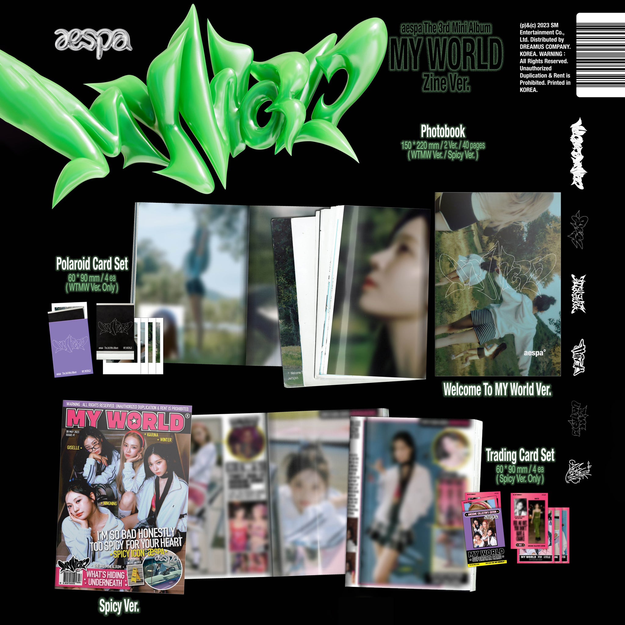aespa 3rd Mini Album 'MY WORLD' (Zine Ver.) – K-POP BAZAAR