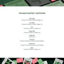 Load image into Gallery viewer, TXT (Tomorrow X Together) 5th Mini Album &#39;The Name Chapter: TEMPTATION&#39;
