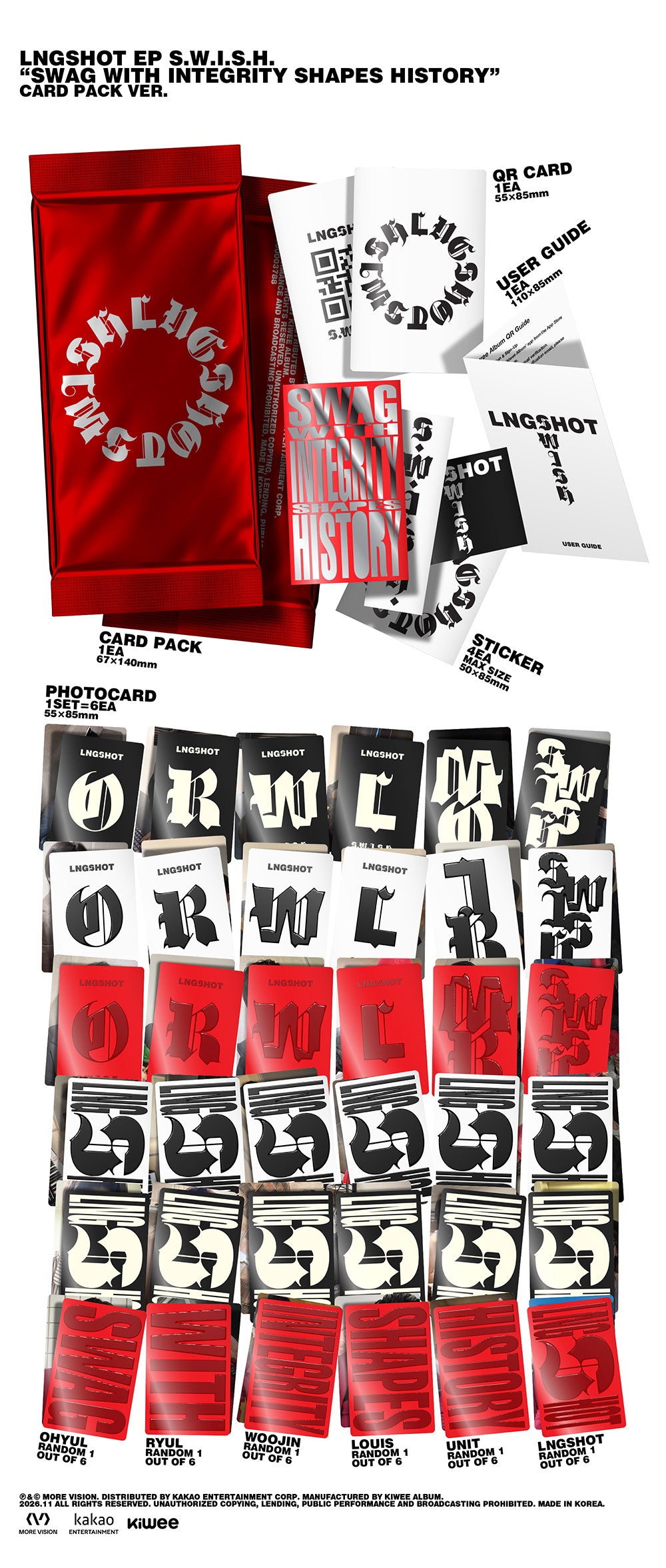 PREORDER] LNGSHOT 2nd Mini Album 'S.W.I.S.H.' (Card Pack Ver.) – K