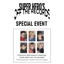 Load image into Gallery viewer, [PREORDER] P1Harmony 2026 Season&#39;s Greetings &#39;SUPER HERO&#39;S OFF THE RECORDS&#39;
