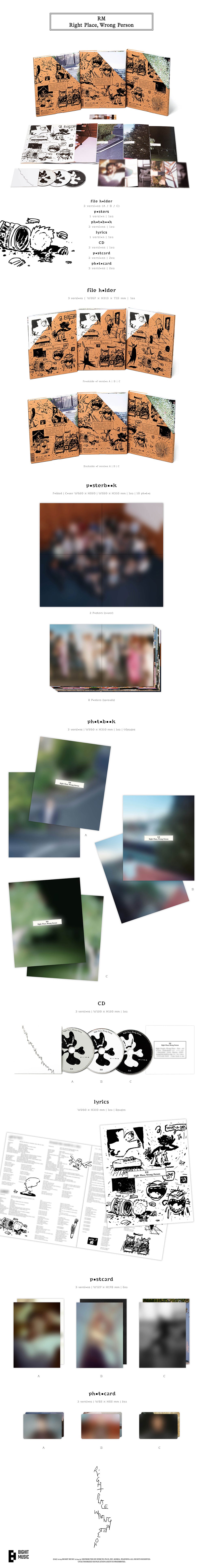 RM (BTS) 2nd Album 'Right Place, Wrong Person' – K-POP BAZAAR