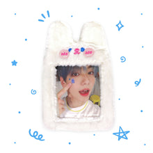 Load image into Gallery viewer, Fluffy Photocard Holder Keyring
