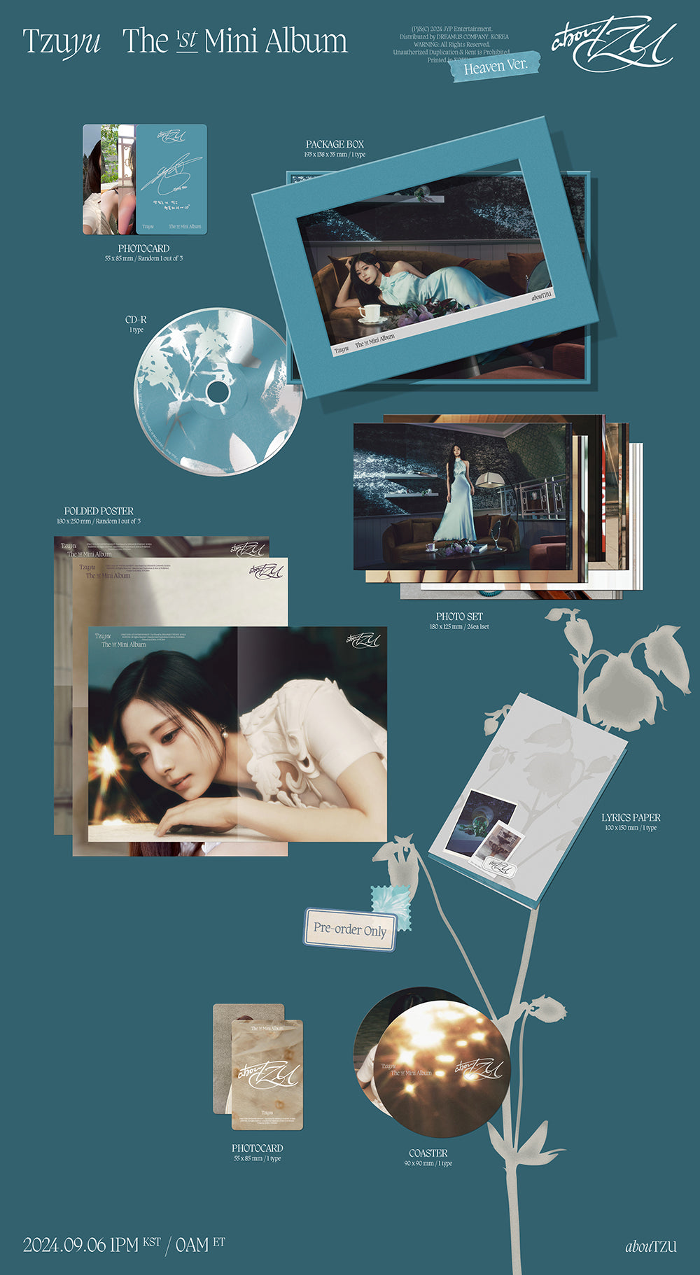 TZUYU 1st Mini Album 'abouTZU' (Heaven Ver.) – K-POP BAZAAR