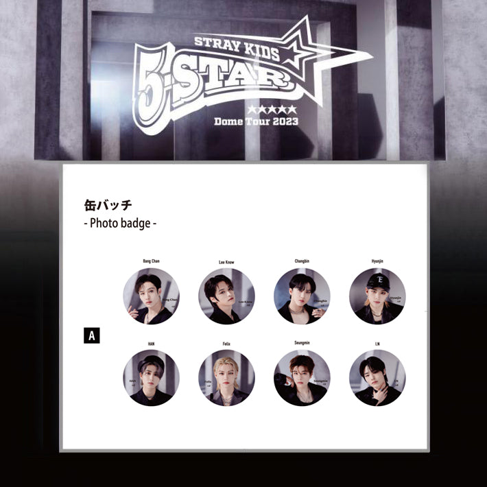 Stray Kids '5-STAR Dome Tour 2023' in Japan MD - PHOTO BADGE (A Ver.)