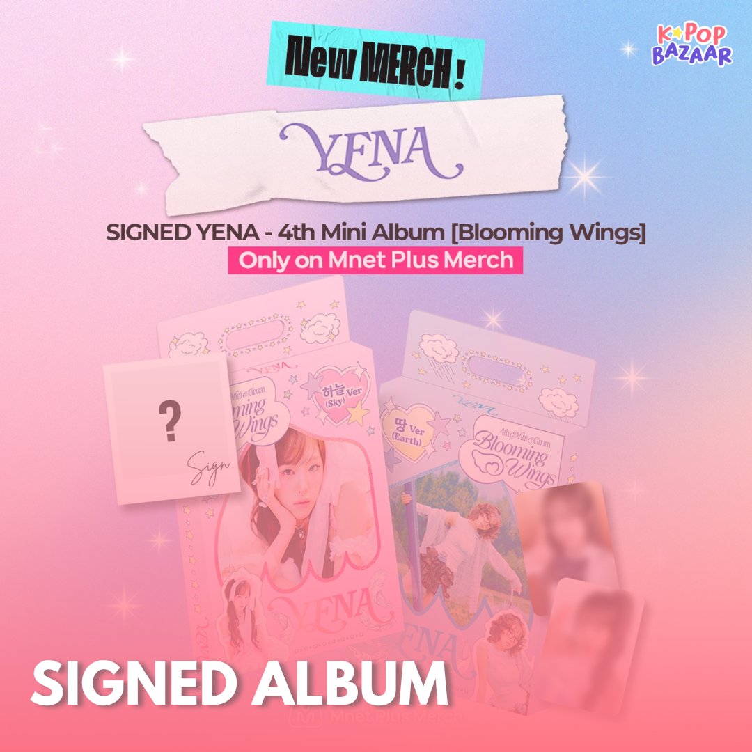 YENA 4th Mini Album 'Blooming Wings' - Signed Album – K-POP