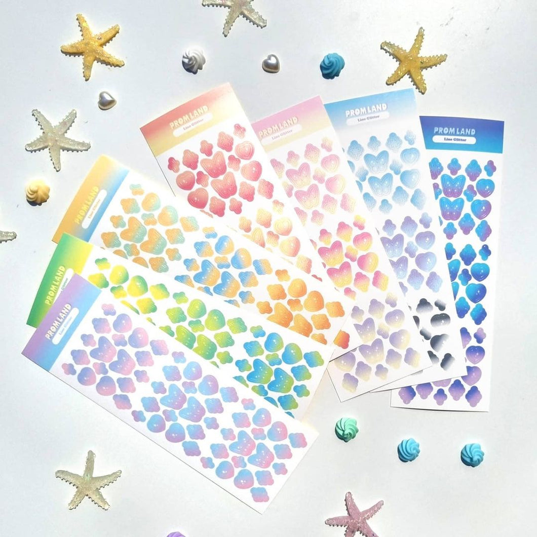 Promland Sticker - Line Glitter Gradient