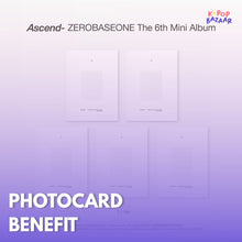 Load image into Gallery viewer, [PREORDER] ZEROBASEONE 6th Mini Album 'Ascend-' (11 Ver.) + Store Benefit
