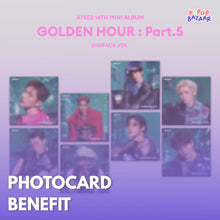 Load image into Gallery viewer, [PREORDER] ATEEZ 14th Mini Album 'GOLDEN HOUR : Part.5' (Digipack Ver.) + Store Benefit
