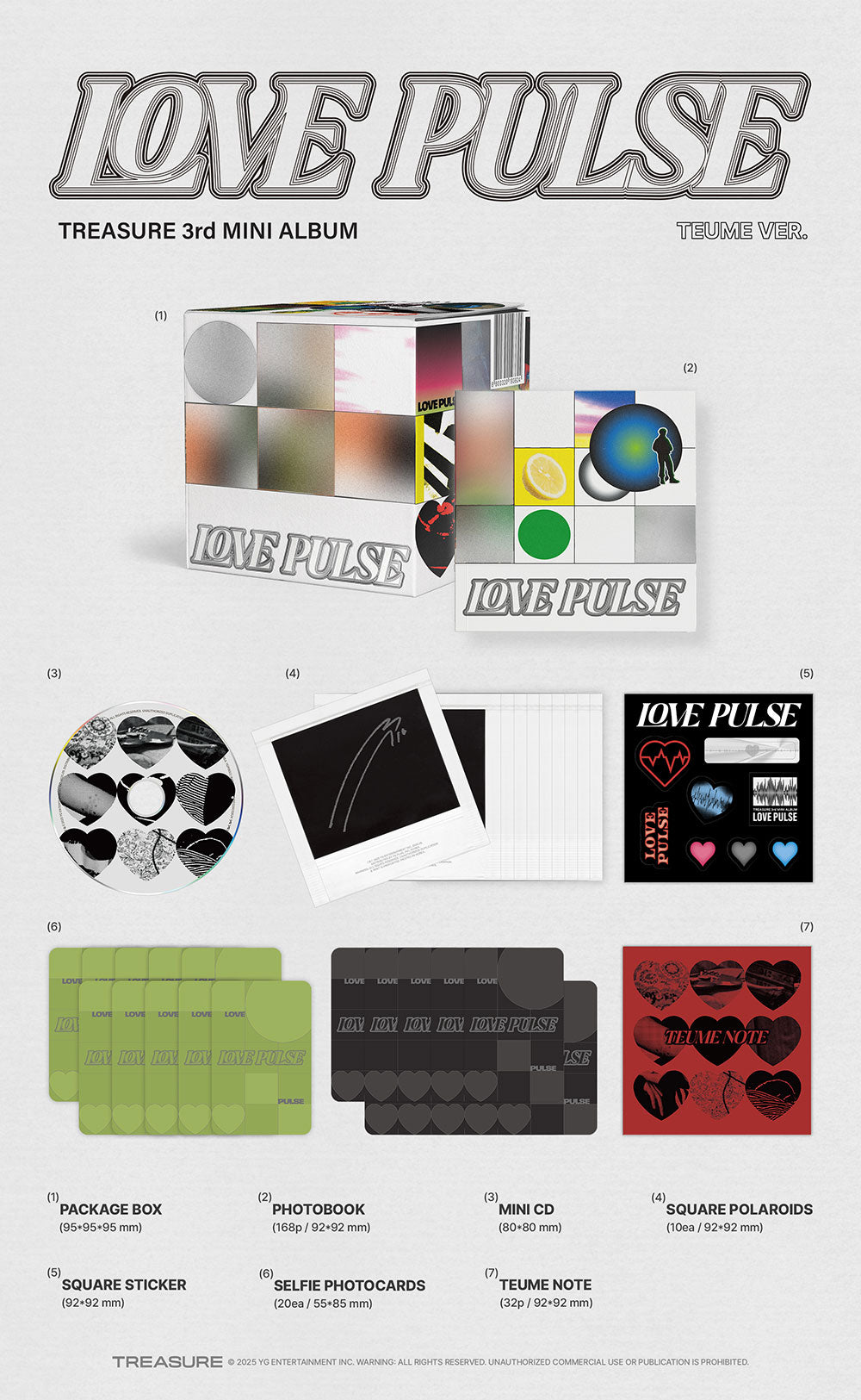 TREASURE 3rd Mini Album 'LOVE PULSE' (Teume Ver.) – K-POP BAZAAR
