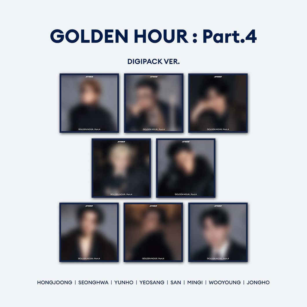ATEEZ 13th Mini Album 'GOLDEN HOUR : Part.4' (Digipack Ver