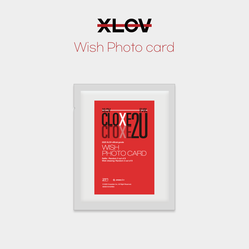 XLOV 2ND FANMEETING 'CLOXE 2U' Official MD - WISH PHOTOCARD