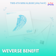 Load image into Gallery viewer, [PREORDER] TWS 4th Mini Album ‘play hard&#39; (Compact Ver.) + Weverse Shop Benefit
