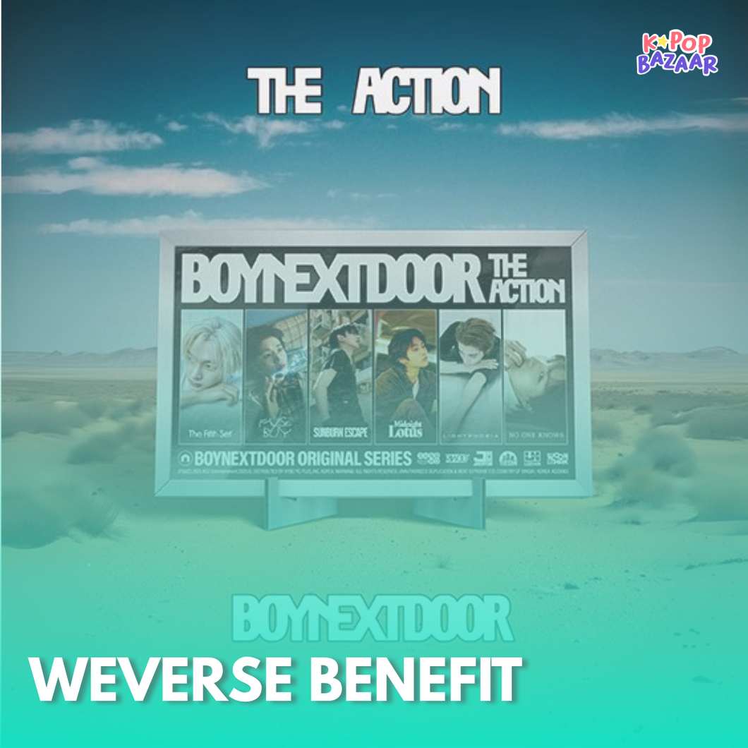 [PREORDER] BOYNEXTDOOR 5th Mini Album 'The Action' (Frame Ver.) + Weverse Shop Benefit