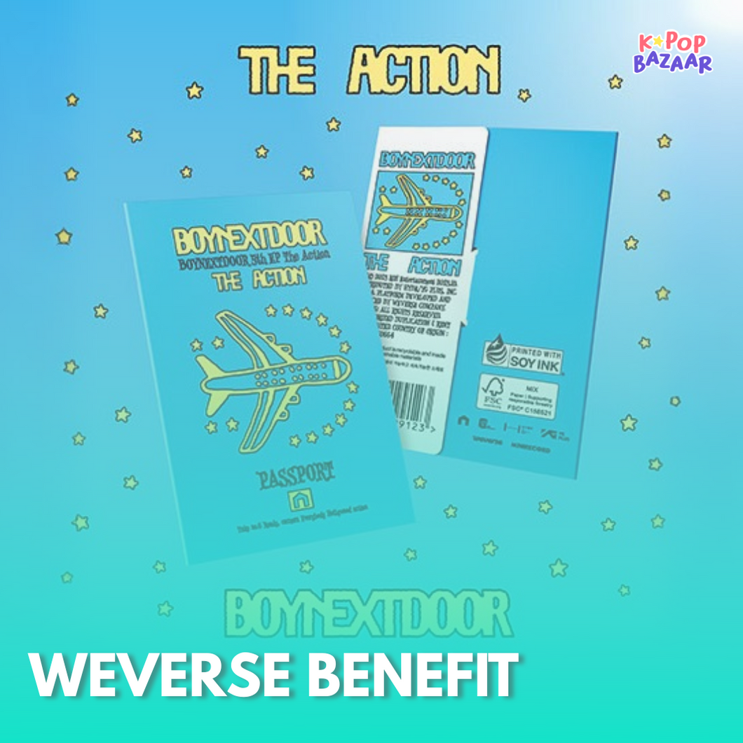 [PREORDER] BOYNEXTDOOR 5th Mini Album 'The Action' (Weverse Album Ver.) + Weverse Shop Benefit