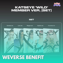Load image into Gallery viewer, KATSEYE 3rd Mini Album 'WILD' (Member Ver.) + Weverse Shop Benefit
