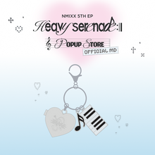 Load image into Gallery viewer, NMIXX 5th EP 'Heavy Serenade' Pop-up Store Official MD - Heart Pendant Keyring
