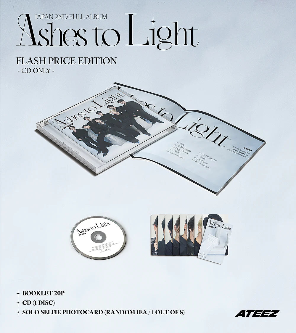 ATEEZ JAPAN 2nd Album 'Ashes To Light' (Flash Price Limited